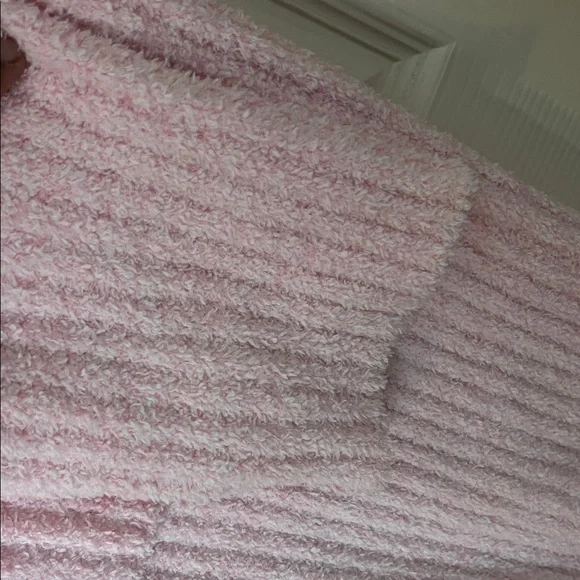 Elegant Pink Cowl Neck Sweater Dress - Picture 12 of 14